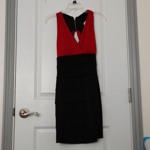 Black and red party dress